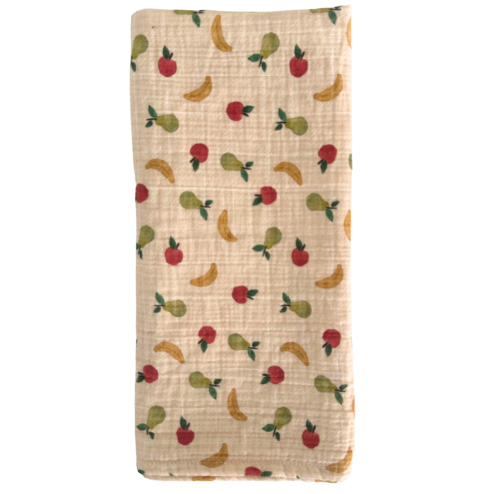 Fruit pattern scarf -...