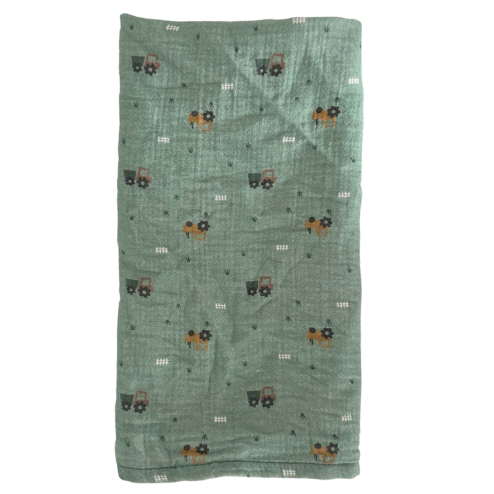 Tractor pattern scarf -...